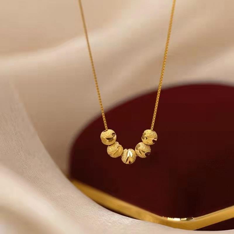 Beaded Gold Necklace® - LOUREA